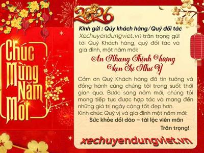 xechuyendungviet.vn chào xuân mới Bính Ngọ 2026